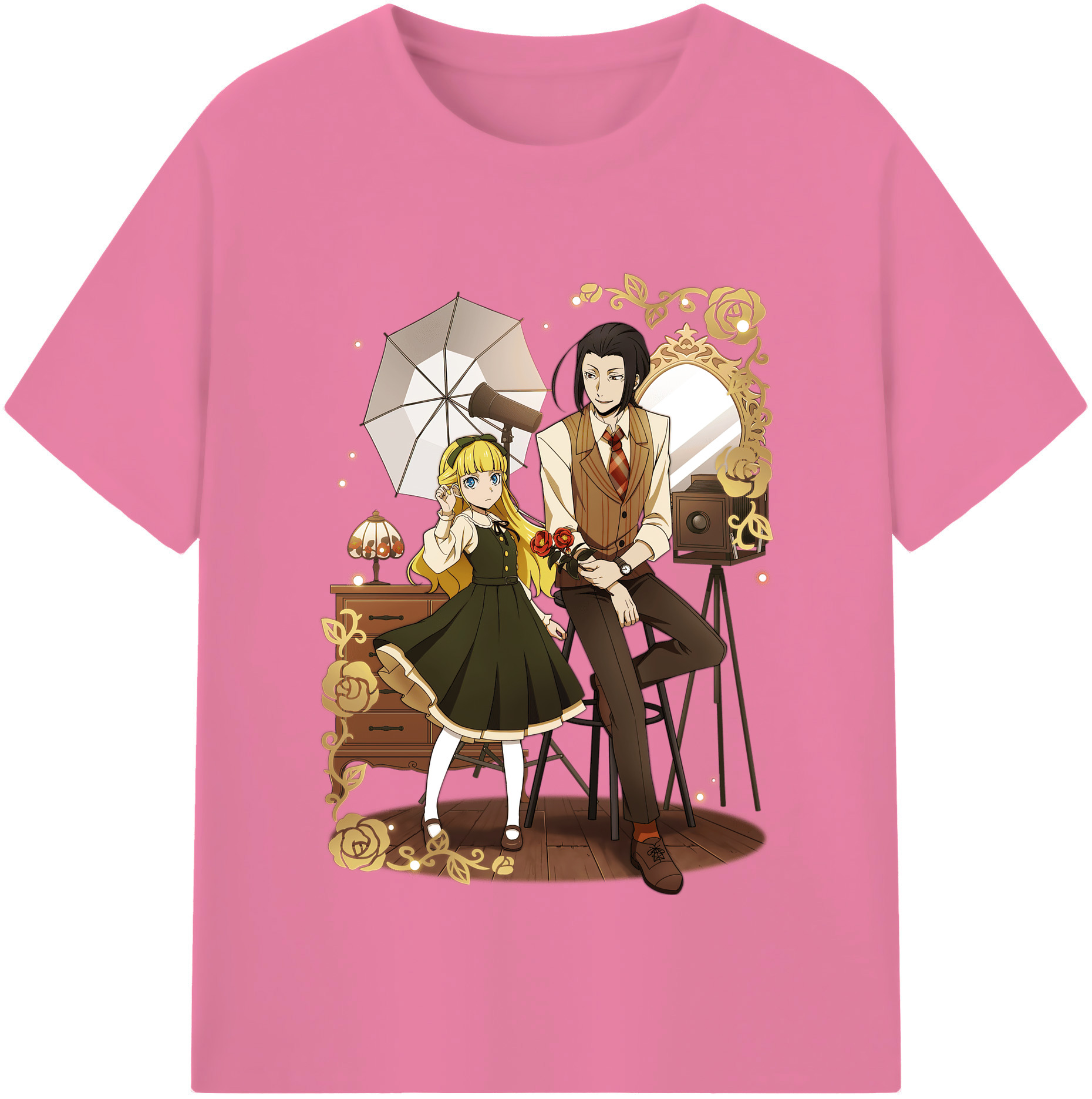 （画像用） 文豪ストレイドッグス Bungo Stray Dogs 綿100％半袖Tシャツ（フロントプリント）